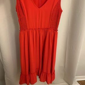 Beautiful red midi dress - perfect condition. Size 6